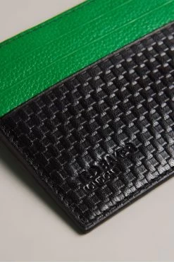 Ted Baker Green Texture Cardholder -Fashion Men Shop 679397s3