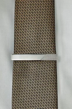 Next Silver Tone Textured Tie Clip -Fashion Men Shop 691 464s2