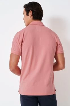 Crew Clothing Company Pink Cotton Classic Polo Shirt -Fashion Men Shop 711 048s2