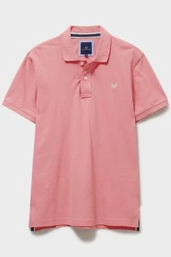 Crew Clothing Company Pink Cotton Classic Polo Shirt -Fashion Men Shop 711 048s5