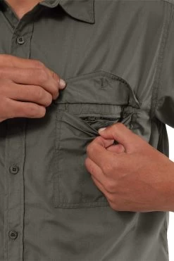 Craghoppers Grey Kiwi Short Sleeve Shirt -Fashion Men Shop 712767s4