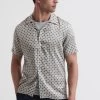 Reiss Pedro Printed Cuban Collar Shirt -Fashion Men Shop 752 422s