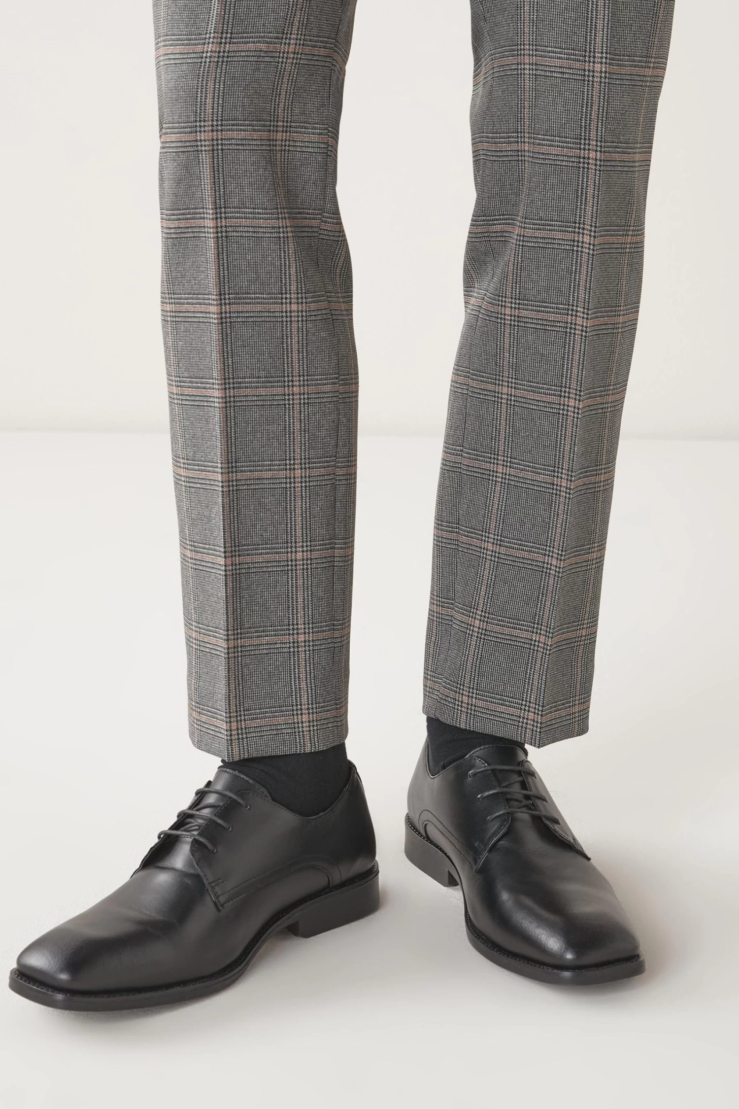 Next Black Leather Square Toe Derby Shoes 4 Next Black Leather Square Toe Derby Shoes - Image 2