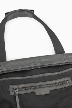 AllSaints Black Mito Lthr Weekender Bag -Fashion Men Shop 758012s4