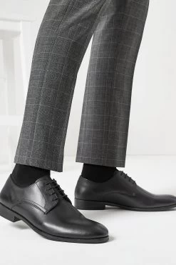 Next Black Round Toe Leather Derby Shoes 11 Next Black Round Toe Leather Derby Shoes -Fashion Men Shop 780954s5