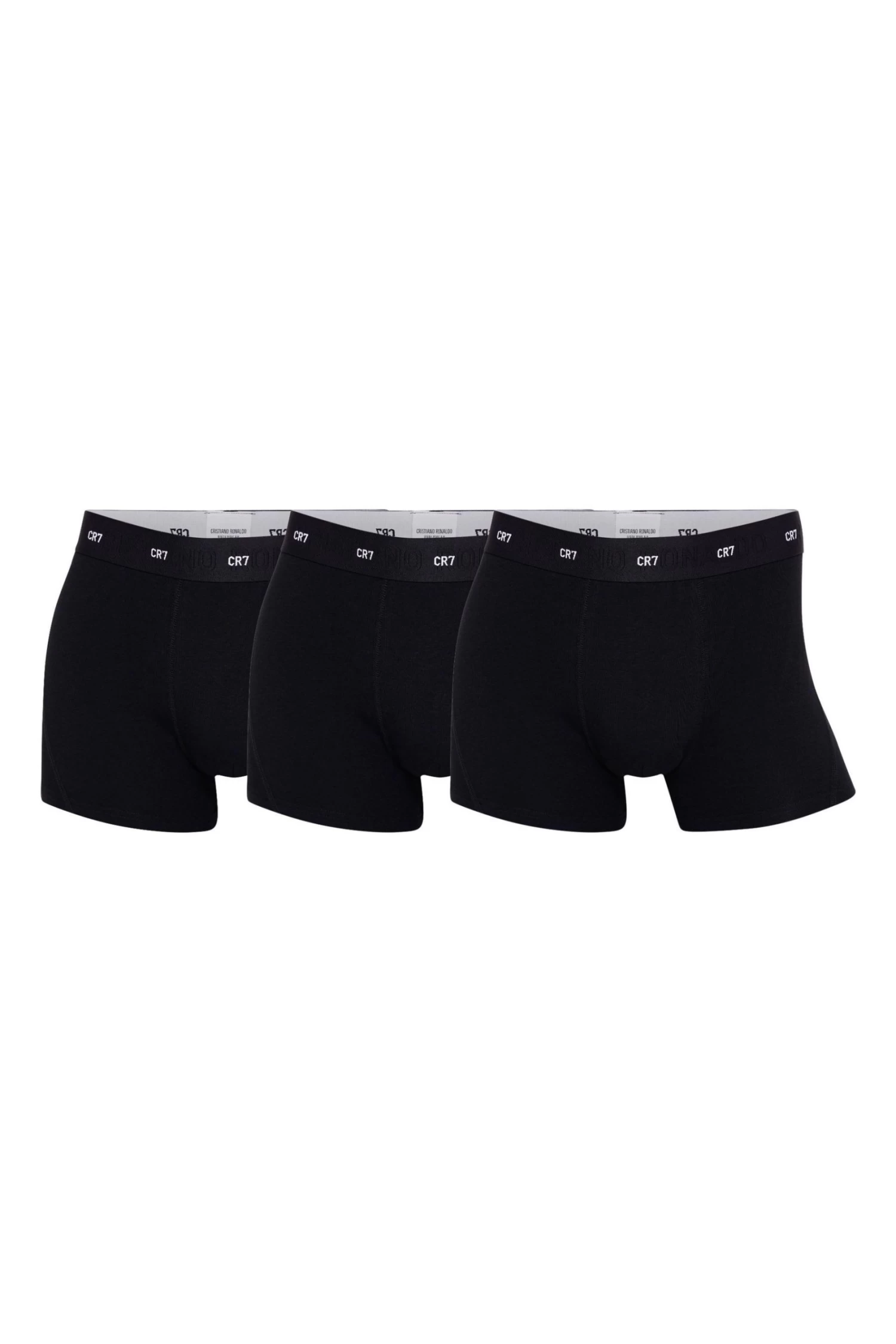 CR7 Mens Bamboo Black Trunk 3 Pack 3 CR7 Mens Bamboo Black Trunk 3 Pack
