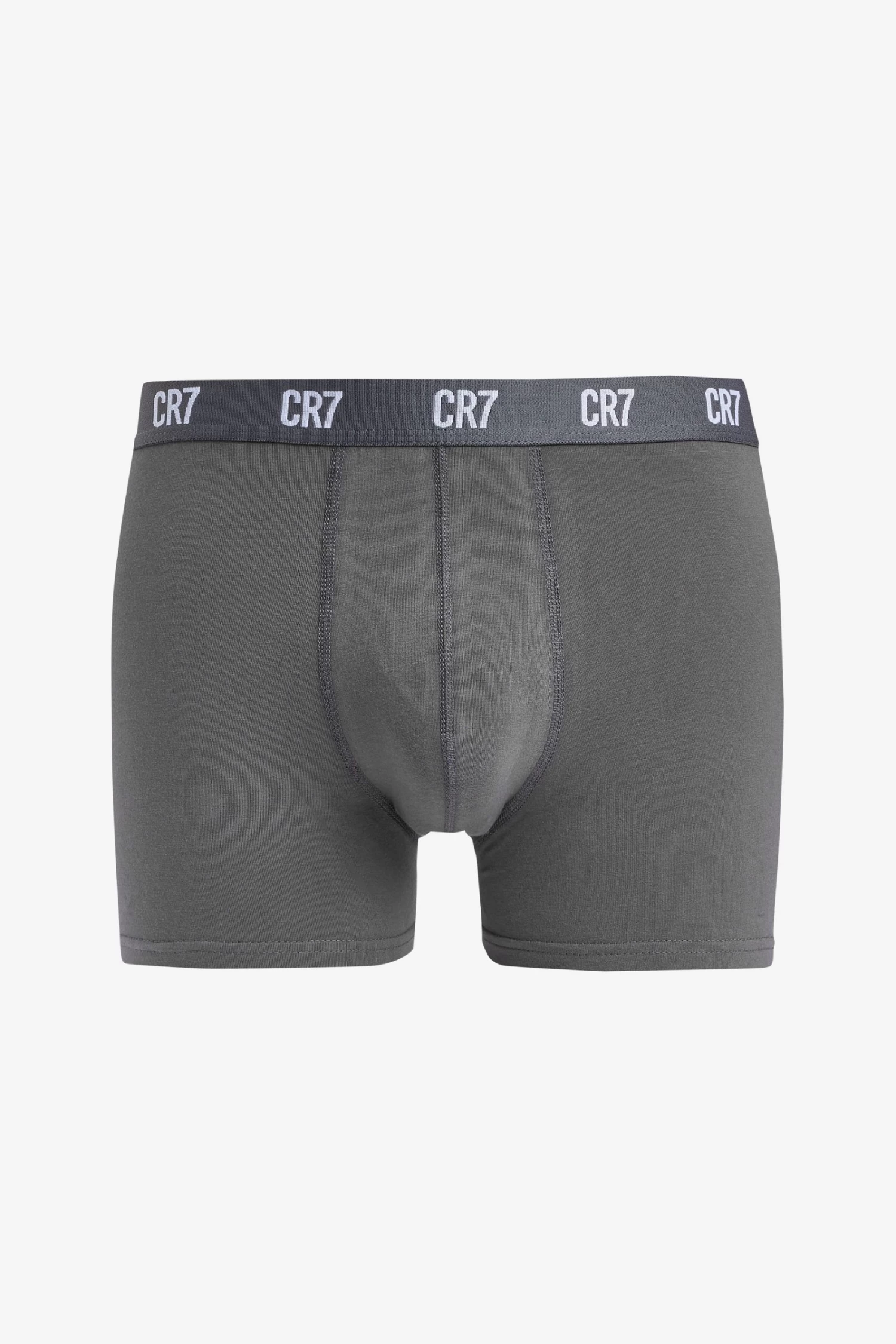 CR7 Mens Blue Cotton Trunks 3 Pack 5 CR7 Mens Blue Cotton Trunks 3 Pack - Image 3