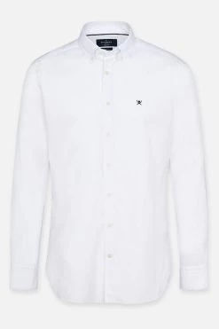 Hackett Mens White Continuity Wash Oxford Shirt