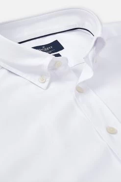 Hackett Mens White Continuity Wash Oxford Shirt -Fashion Men Shop 868161s4