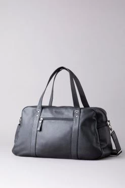 Lakeland Leather Lorton Large Leather Black Holdall