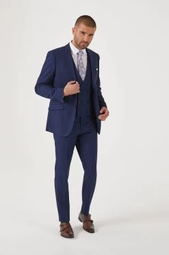 Skopes Harcourt Navy Blue Slim Fit Suit Jacket -Fashion Men Shop 906 241s3