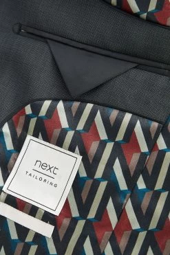 Next Slim Micro Patterned Wool Rich Slim Fit Suit Jacket -Fashion Men Shop 919 281s10