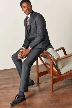 Next Slim Micro Patterned Wool Rich Slim Fit Suit Jacket -Fashion Men Shop 919 281s3