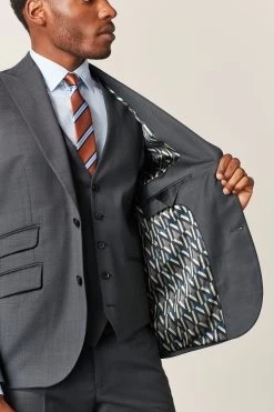 Next Slim Micro Patterned Wool Rich Slim Fit Suit Jacket -Fashion Men Shop 919 281s5