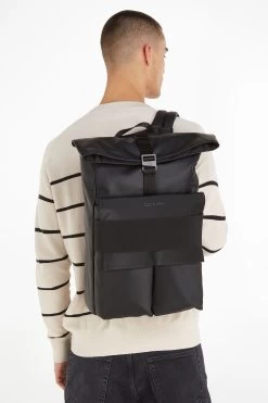 Calvin Klein Tech Rolltop Black Bag -Fashion Men Shop 931870s4