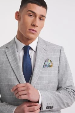 Jacamo Grey Jasper Check Suit Jacket -Fashion Men Shop 939 760s5