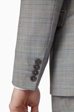 Ted Baker Grey Prince Of Wales Check Slim Suit Jacket 10 Ted Baker Grey Prince Of Wales Check Slim Suit Jacket -Fashion Men Shop 954 993s4