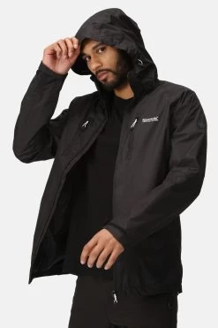 Regatta Black Calderdale IV Waterproof Jacket -Fashion Men Shop 958564s3