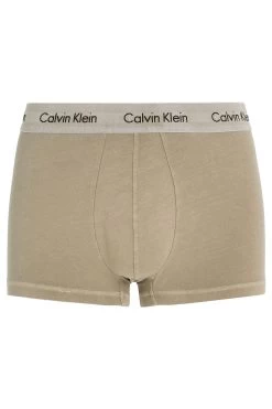 Calvin Klein Green Low Rise Cotton Stretch Mineral Dye Trunks -Fashion Men Shop 958643s3