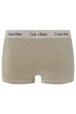 Calvin Klein Green Low Rise Cotton Stretch Mineral Dye Trunks -Fashion Men Shop 958643s4