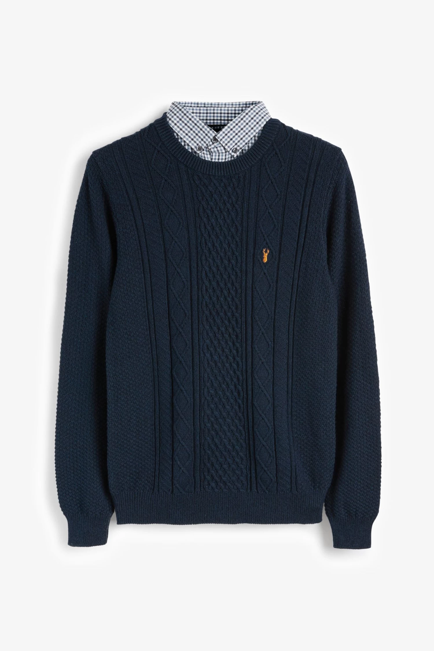 Next Mock Shirt Jumper 6 Next Mock Shirt Jumper - Image 4