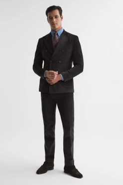 Reiss Holborn Double Breasted Fine Cord Blazer -Fashion Men Shop A09830s3