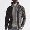 Reiss Marley Long Sleeve Check Overshirt -Fashion Men Shop A11 957s