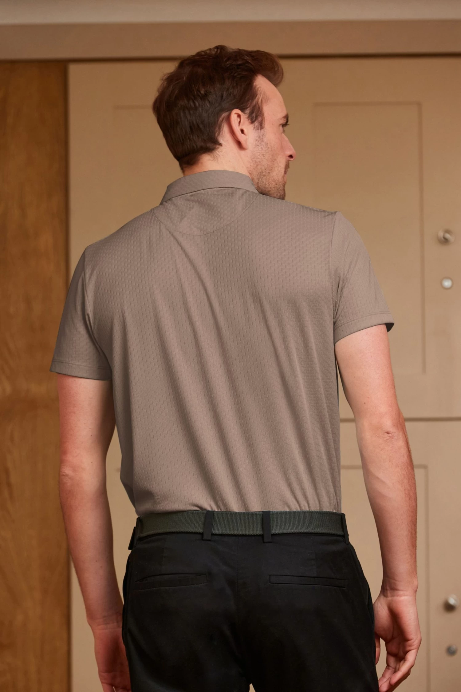 Next Golf & Active Texture Polo Shirt 5 Next Golf & Active Texture Polo Shirt - Image 3