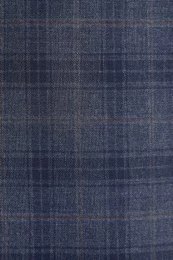 Next Blue Check Suit: Jacket -Fashion Men Shop A20 486s10