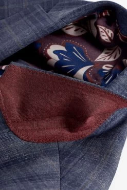 Next Blue Check Suit: Jacket -Fashion Men Shop A20 486s7