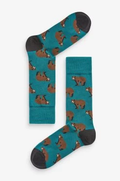 HS By Happy Socks Blue Sports Socks 5 Pack -Fashion Men Shop A26217s3