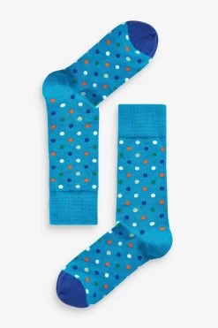 HS By Happy Socks Blue Sports Socks 5 Pack -Fashion Men Shop A26217s4