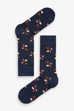 HS By Happy Socks Blue Sports Socks 5 Pack -Fashion Men Shop A26217s6