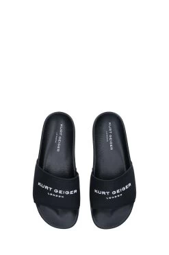 Kurt Geiger London Mens Black KGL Pool Slider Sandals -Fashion Men Shop A27033s4