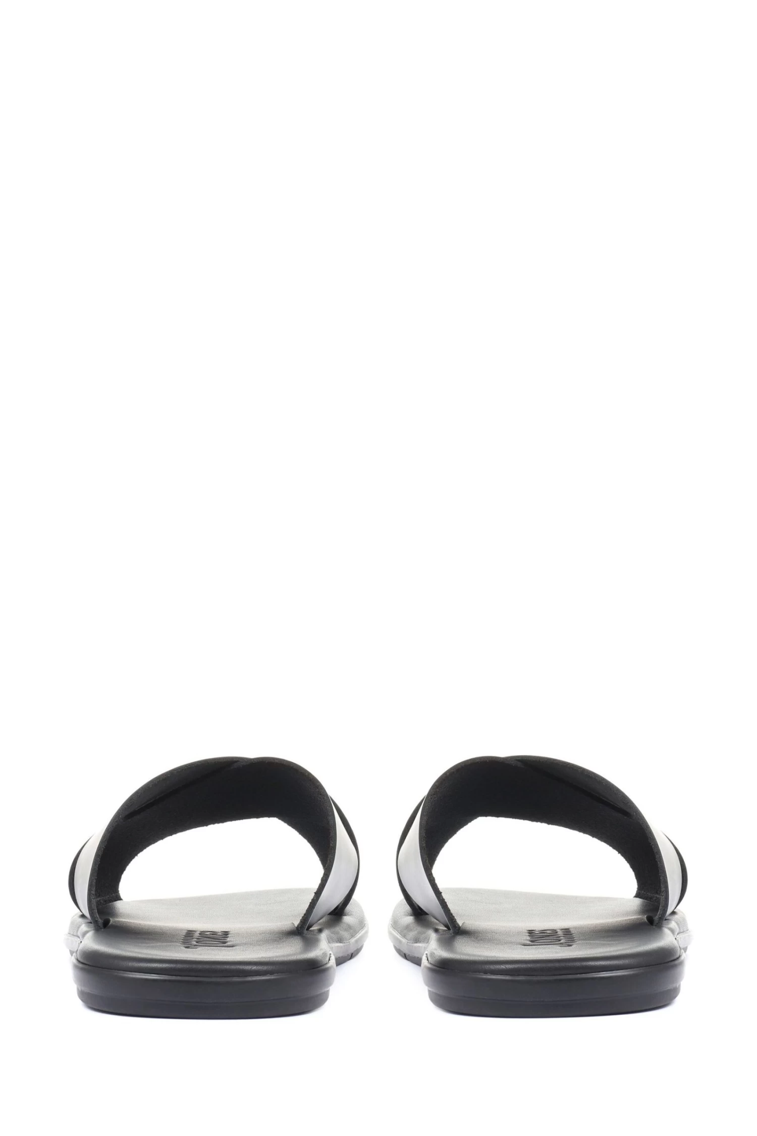 Jones Bootmaker Black Eli Men's Leather Slider Sandals 5 Jones Bootmaker Black Eli Men's Leather Slider Sandals - Image 3