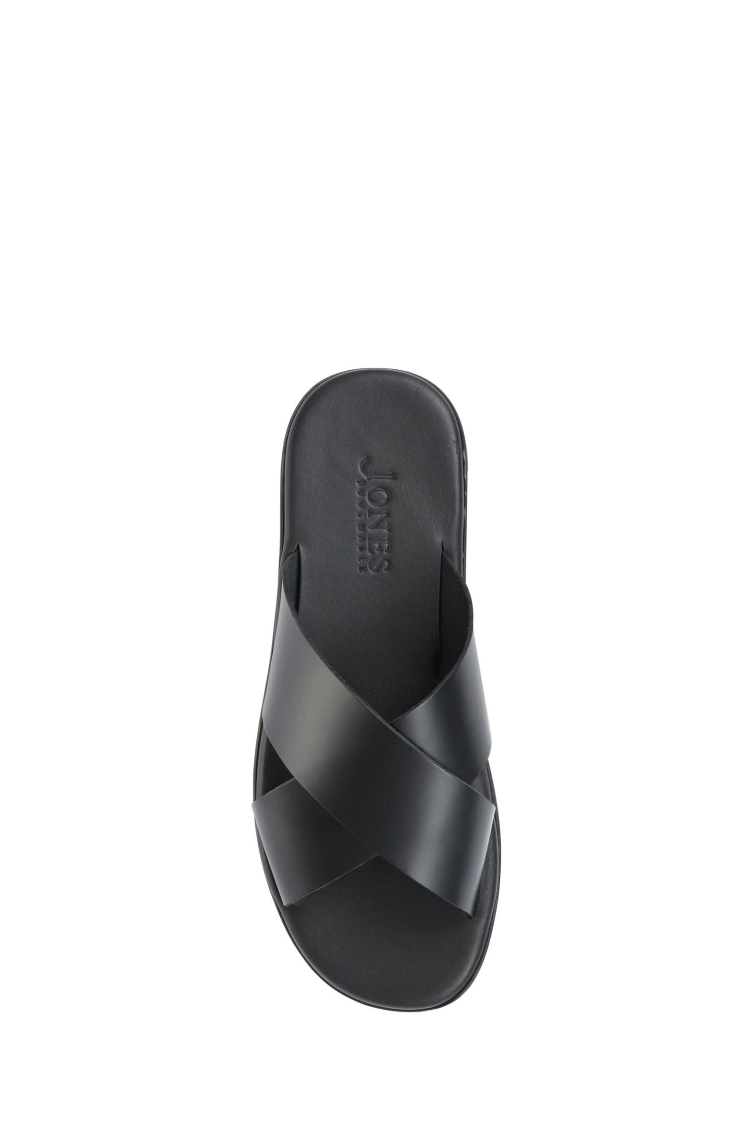 Jones Bootmaker Black Eli Men's Leather Slider Sandals 6 Jones Bootmaker Black Eli Men's Leather Slider Sandals - Image 4