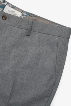 Next Textured Trousers With Motion Flex Waistband -Fashion Men Shop A37921s8