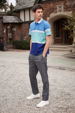 Next Trimmed Check Trousers -Fashion Men Shop A56 894s2