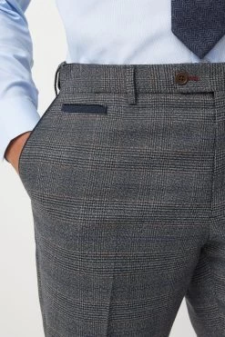 Next Trimmed Check Trousers -Fashion Men Shop A56894s5