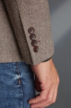 Next Nova Fides Signature Herringbone Wool Blazer -Fashion Men Shop A62 990s6