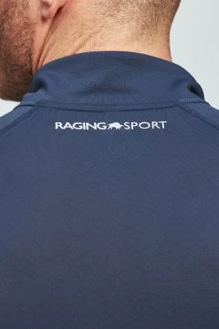 Raging Bull Blue Performance Long Sleeve Quarter Zip Sweat Top 8 Raging Bull Blue Performance Long Sleeve Quarter Zip Sweat Top -Fashion Men Shop A74222s3