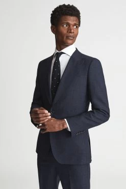 Reiss Hitch Melange Wool Blazer -Fashion Men Shop A76279s5