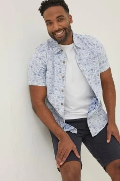 FatFace Vintage Tile Print Shirt