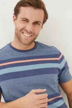 FatFace Chilgrove Stripe T-Shirt -Fashion Men Shop A82016s3