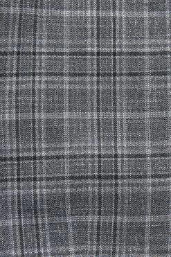 Next Grey Regular Fit Check Suit: Jacket -Fashion Men Shop A86 741s7