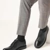 Next Black Modern Heritage Leather Derby Shoes