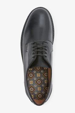 Next Black Modern Heritage Leather Derby Shoes -Fashion Men Shop A91698s4
