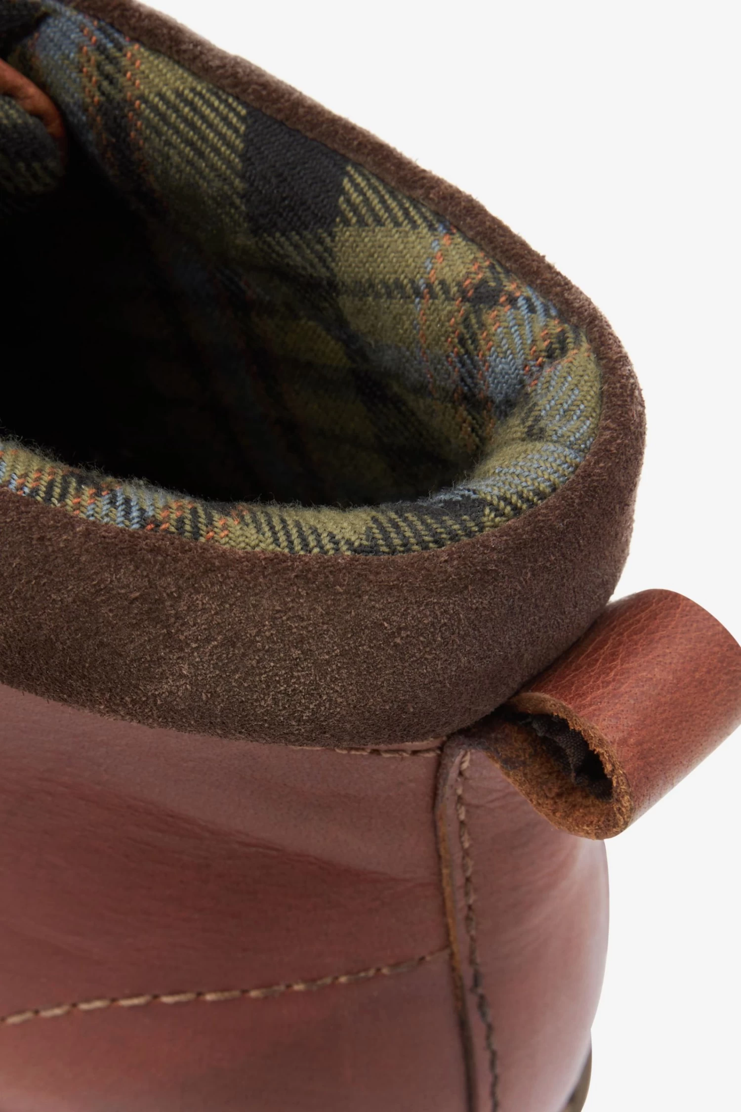 Next Dark Tan Brown Leather Cleated Mid Boots 6 Next Dark Tan Brown Leather Cleated Mid Boots - Image 4