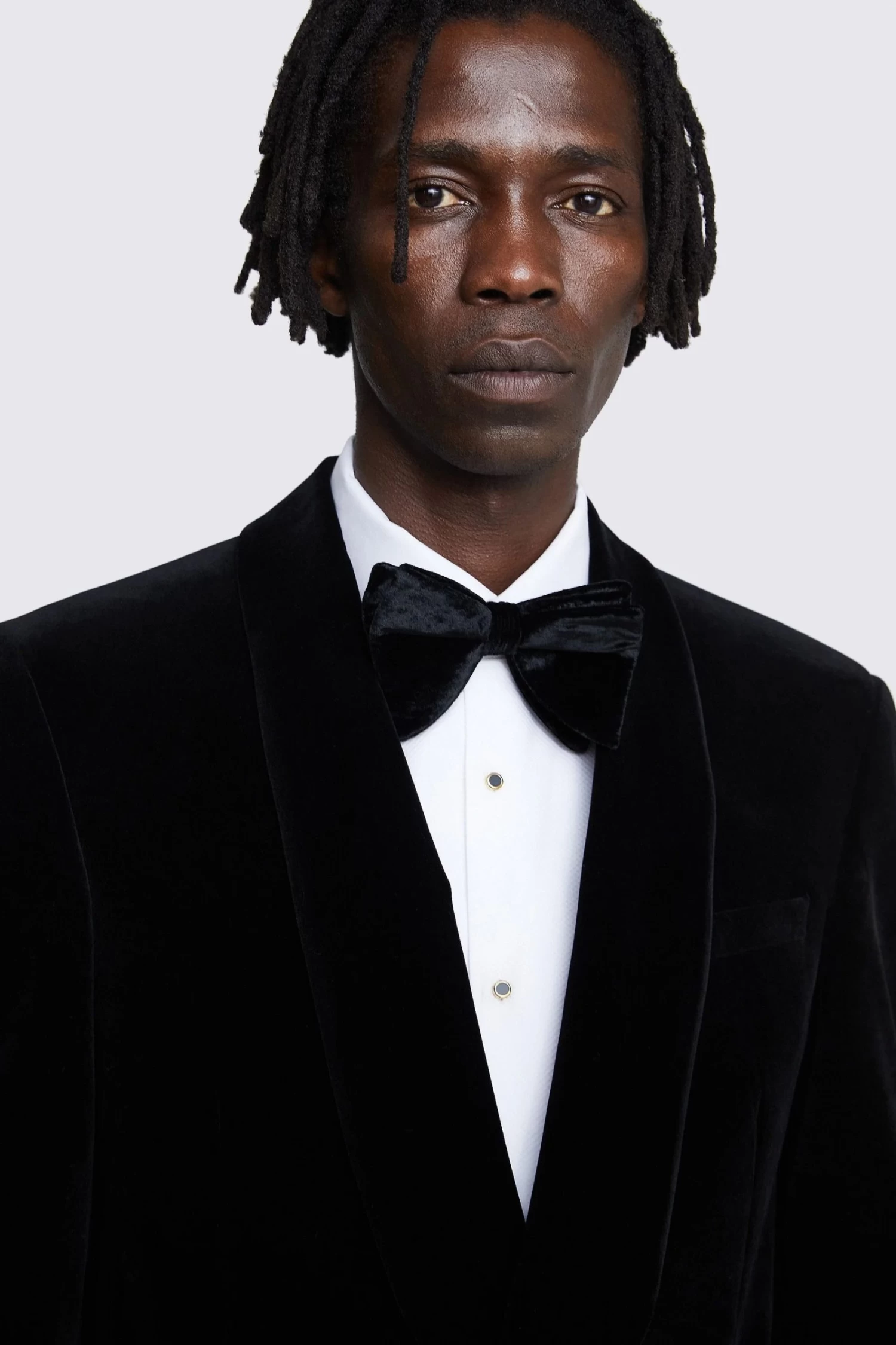 MOSS Black Slim Fit Velvet Suit: Jacket 6 MOSS Black Slim Fit Velvet Suit: Jacket - Image 4