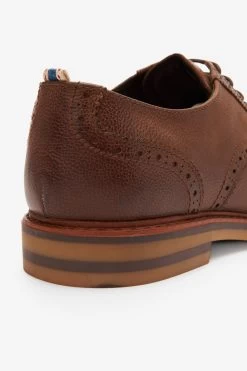 Next Waxy Leather Smart Casual Brogue Shoes -Fashion Men Shop A99660s5